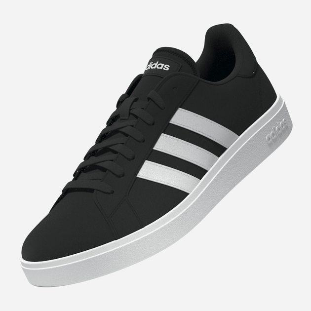 Sneakersy męskie do kostki adidas Grand Court Base 2.0 GW9251 43 (UK 10) Czarne (4065426717433) - obraz 7