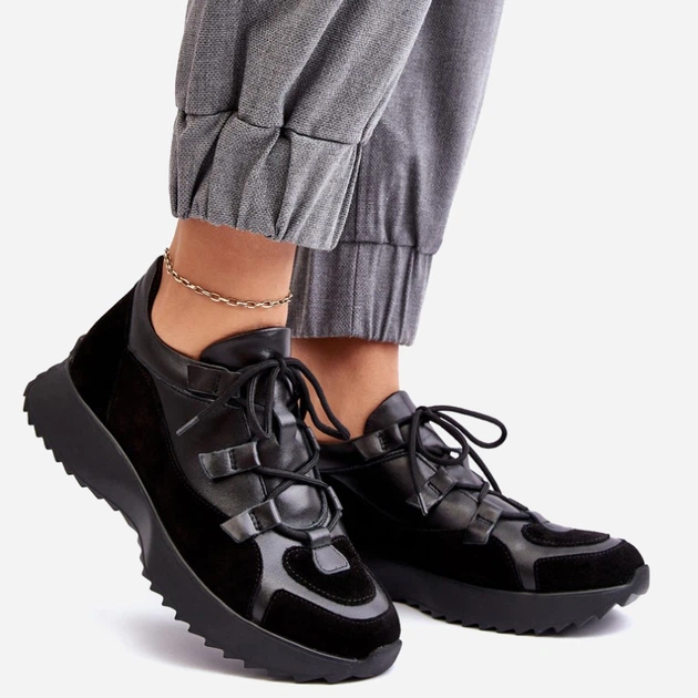 Sneakersy damskie do kostki Zazoo M01/2 37 Czarne - obraz 4