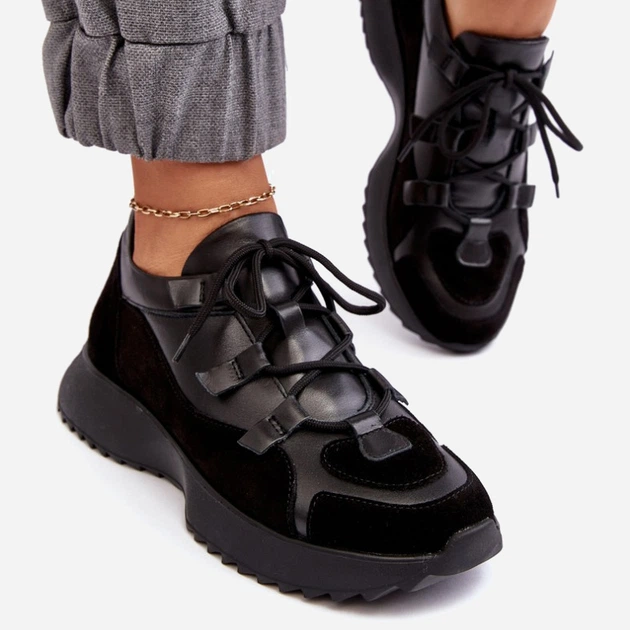 Sneakersy damskie do kostki Zazoo M01/2 37 Czarne - obraz 7