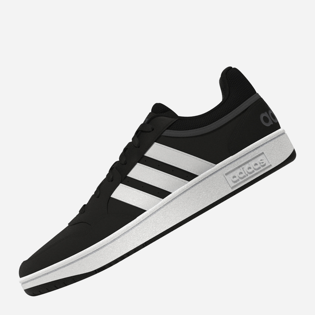 Чоловічі кеди низькі Adidas Hoops 3.0 GY5432 42 (UK 8) Чорні (4065418286367) - зображення 2