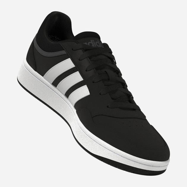Чоловічі кеди низькі adidas Hoops 3.0 GY5432 43 (UK 10) Чорні (4065418286305) - зображення 5