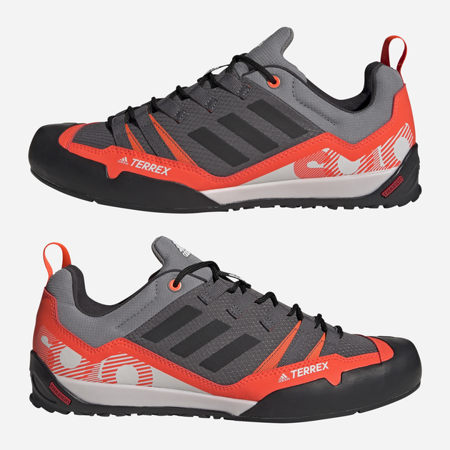 Чоловічі кросівки для туризму adidas Terrex Swift Solo 2 GZ0332 42 (UK 8) Сірі (4064055905020) - зображення 17