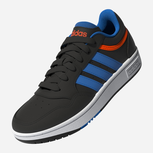 Підліткові кеди для хлопчика adidas Hoops 3.0 K GZ1937 37 Чорні (4065426079357) - зображення 5