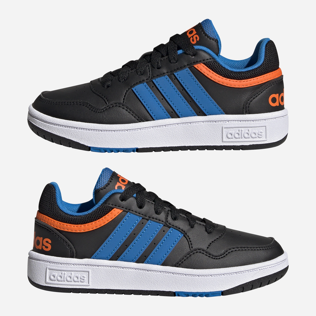 Підліткові кеди для хлопчика adidas Hoops 3.0 K GZ1937 37 Чорні (4065426079357) - зображення 19