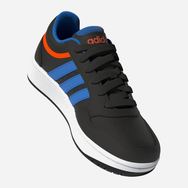 Підліткові кеди для хлопчика adidas Hoops 3.0 K GZ1937 39.5 Чорні (4065426079326) - зображення 7