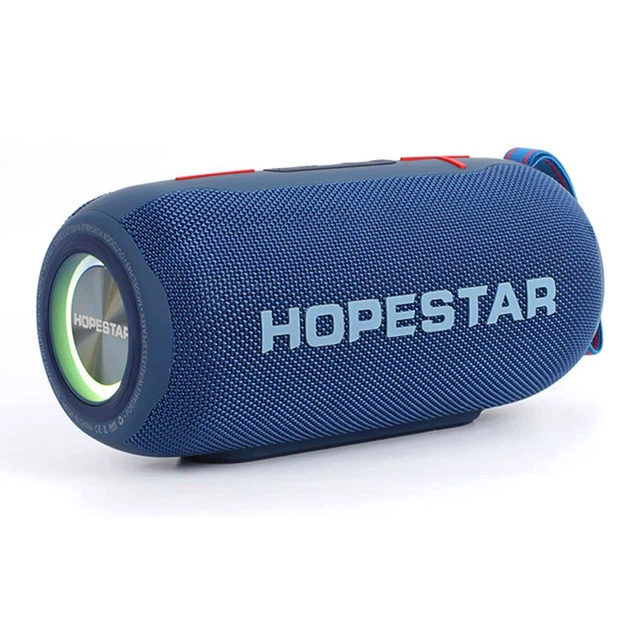 Портативная Беспроводная Bluetooth Колонка Hopestar H49 |BT5.0, 10 Вт, TWS, AUX/TF/USB, 6h, IP5X| Cиний - изображение 4