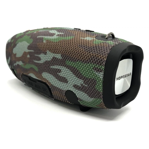 Портативная Беспроводная Bluetooth Колонка Hopestar H41 |BT5.0, 10 Вт, TWS, AUX/TF/USB, 3h, IPX6| Камуфляж - изображение 5