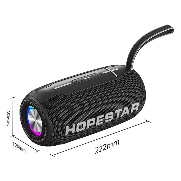 Портативная Беспроводная Bluetooth Колонка Hopestar H49 |BT5.0, 10 Вт, TWS, AUX/TF/USB, 6h, IP5X| Черный - изображение 2