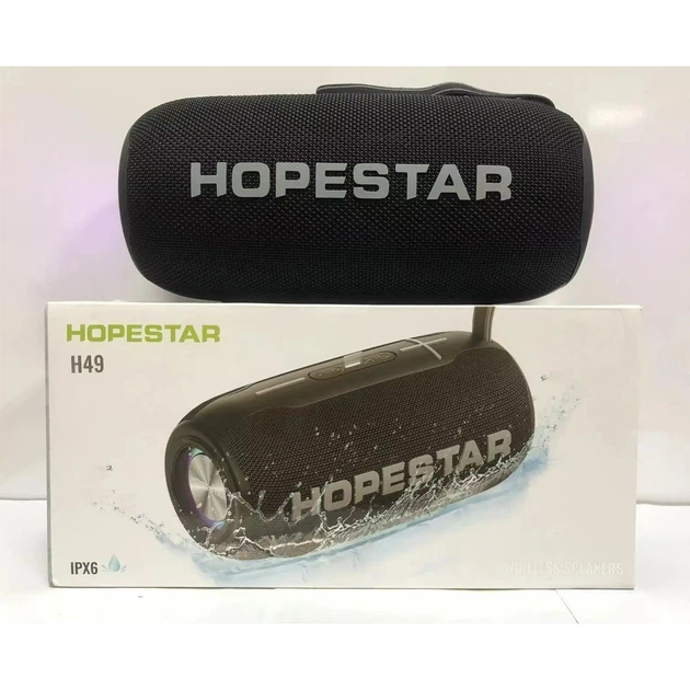 Портативная Беспроводная Bluetooth Колонка Hopestar H49 |BT5.0, 10 Вт, TWS, AUX/TF/USB, 6h, IP5X| Черный - изображение 3