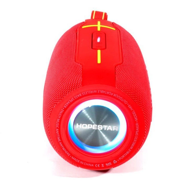 Портативная Беспроводная Bluetooth Колонка Hopestar H49 |BT5.0, 10 Вт, TWS, AUX/TF/USB, 6h, IP5X| Красный - изображение 3