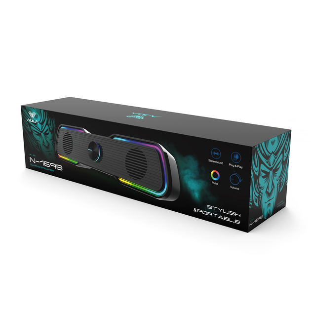 Акустична система AULA N-169B Led USB Black (6948391265056) - зображення 4