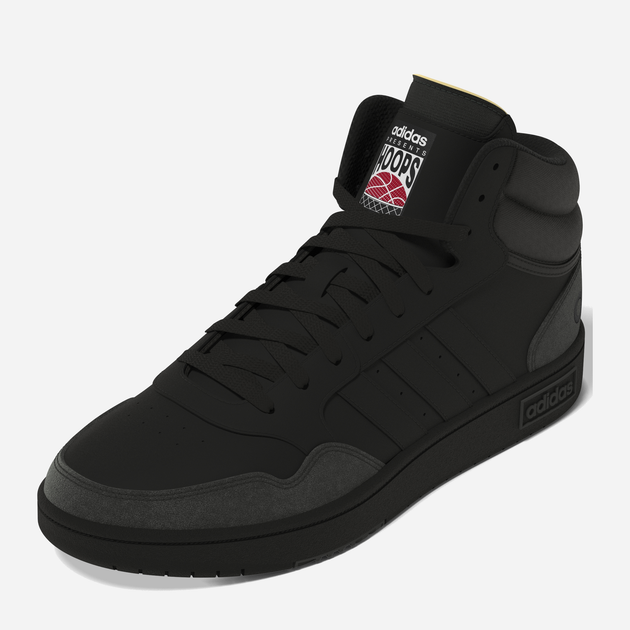 Чоловічі черевики високі Adidas Hoops 3.0 Mid HP7939 42 (UK 8) Чорні (4066746031131) - зображення 2