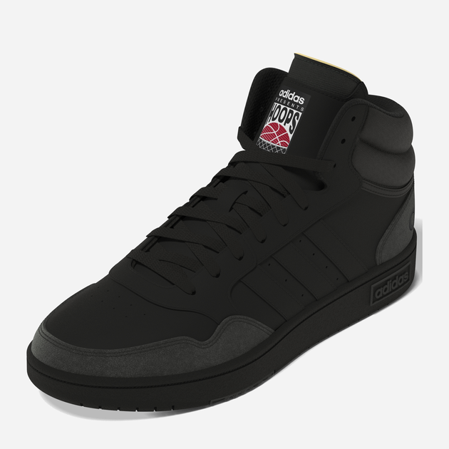 Чоловічі черевики високі Adidas Hoops 3.0 Mid HP7939 41.5 (UK 7.5) Чорні (4066746031162) - зображення 2