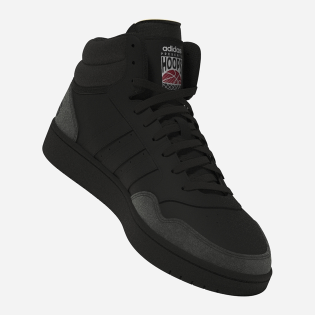 Чоловічі черевики високі adidas Hoops 3.0 Mid HP7939 42.5 (UK 8.5) Чорні (4066746031094) - зображення 6