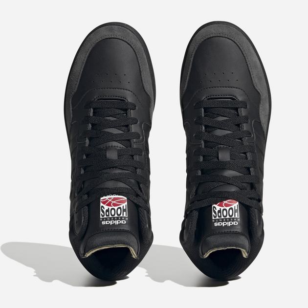 Чоловічі черевики високі adidas Hoops 3.0 Mid HP7939 42.5 (UK 8.5) Чорні (4066746031094) - зображення 11