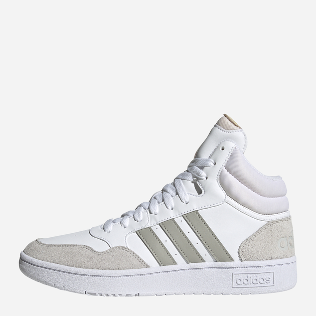 Trzewiki męskie wysokie sznurowane Adidas Hoops 3.0 Mid HP7940 44.5 (UK 10) Beżowe (4066746031209) - obraz 2