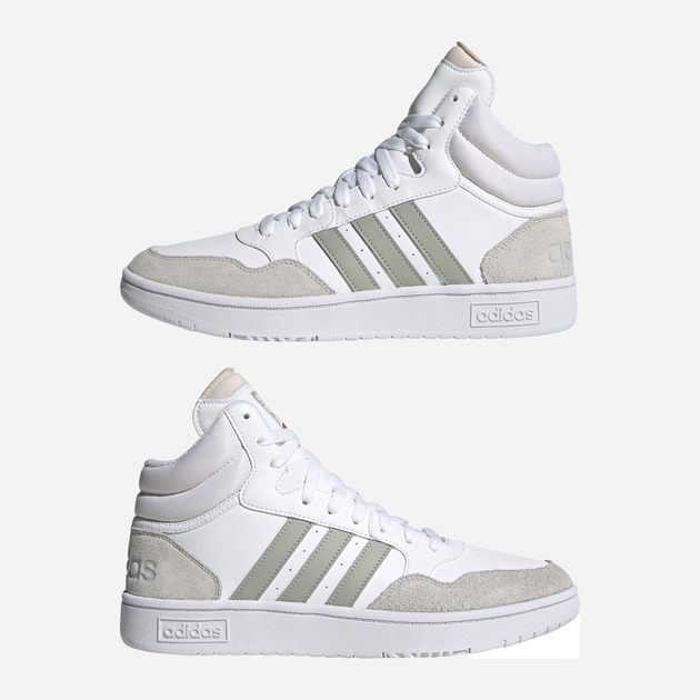 Trzewiki męskie adidas Hoops 3.0 Mid HP7940 42 (UK 8) Beżowe (4066746034811) - obraz 13