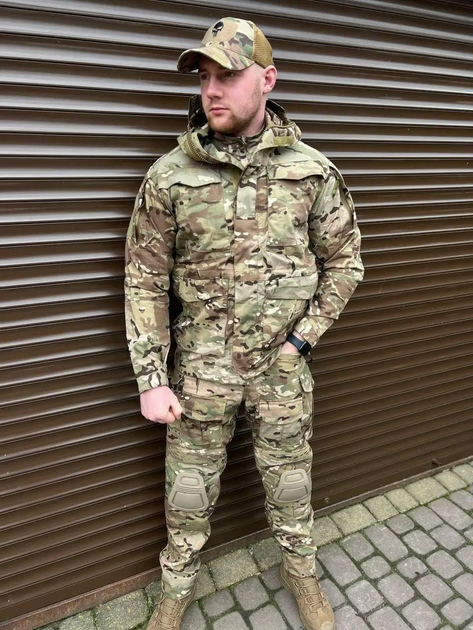 Комплект куртка парка Tactical Series и штаны Yevhev G3 Мультикам L (Kali) - изображение 1