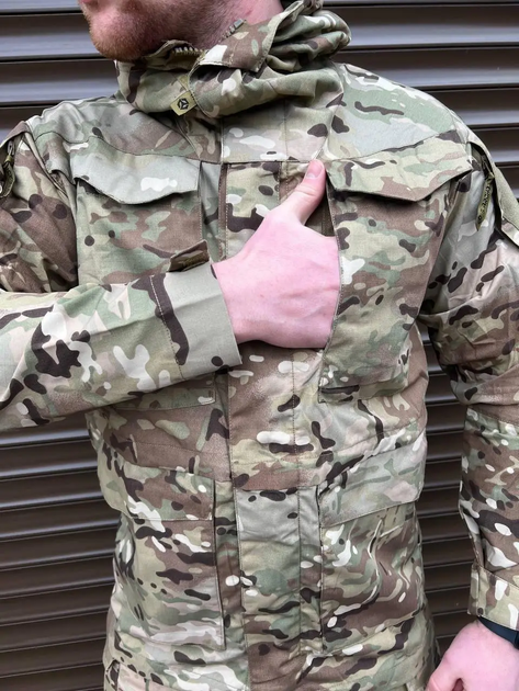 Комплект куртка парка Tactical Series и штаны Yevhev G3 Мультикам L (Kali) - изображение 2