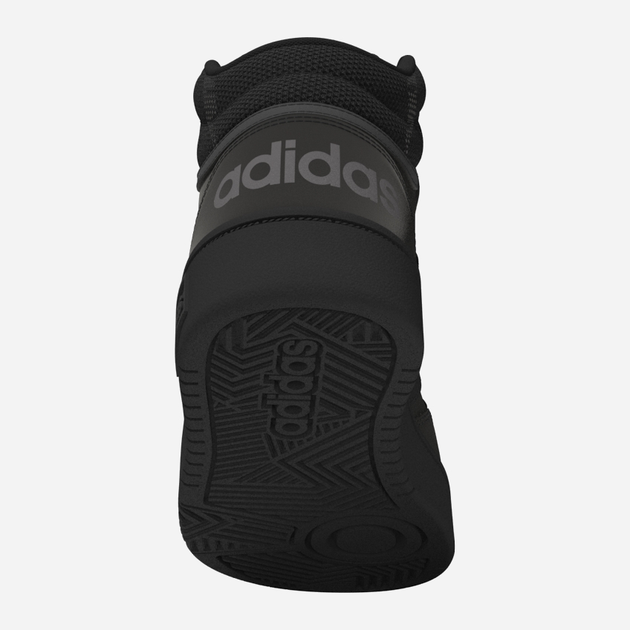 Trzewiki młodzieżowe chłopięce adidas Hoops 3.0 Mid K HR0228 38 (5UK) Czarne - obraz 10