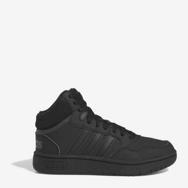 Jesienne trzewiki chłopięce Adidas Hoops 3.0 Mid K HR0228 39 (UK 6.5) Czarne (4065415596438) - obraz 1