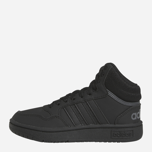 Trzewiki młodzieżowe chłopięce adidas Hoops 3.0 Mid K HR0228 38.5 Czarne (4065415596452) - obraz 3