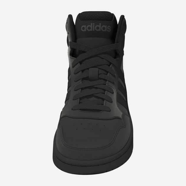 Trzewiki młodzieżowe chłopięce adidas Hoops 3.0 Mid K HR0228 38.5 Czarne (4065415596452) - obraz 6