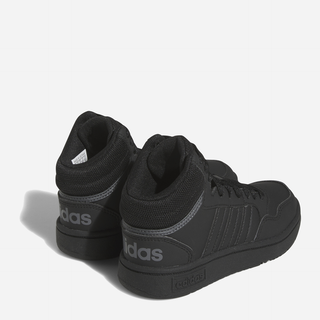 Підліткові черевики для хлопчика adidas Hoops 3.0 Mid K HR0228 39.5 Чорні (4065415592812) - зображення 16