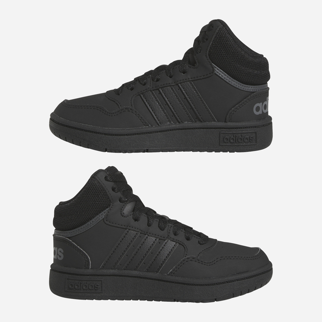 Trzewiki młodzieżowe chłopięce adidas Hoops 3.0 Mid K HR0228 40 Czarne (4065415596438) - obraz 19