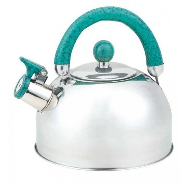 Чайник із свистком Edenberg EB-3552-Turquoise 2.5 л бірюзовий - Фото 1 Чайник із свистком Edenberg EB-3552-Turquoise 2.5 л бірюзовий - зображення 1
