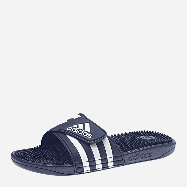 Чоловічі шльопанці для пляжу Adidas Adissage F35579 46 Темно-сині з білим (4060512030311) - зображення 4