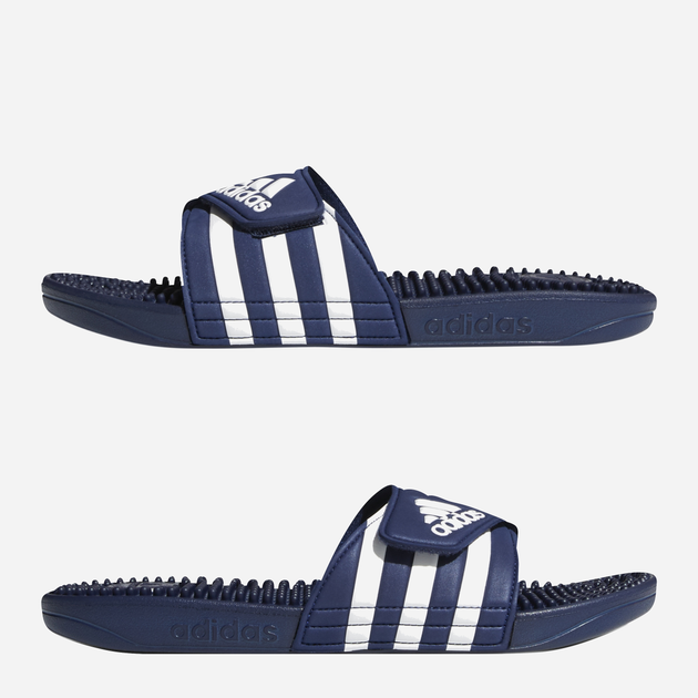 Чоловічі шльопанці для пляжу Adidas Adissage F35579 43 Темно-сині з білим (4060512030342) - зображення 18