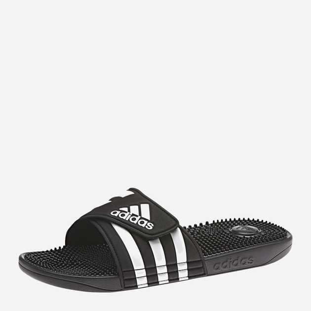 Чоловічі шльопанці для пляжу Adidas Adissage F35580 47 Чорні з білим (4060512030472) - зображення 4