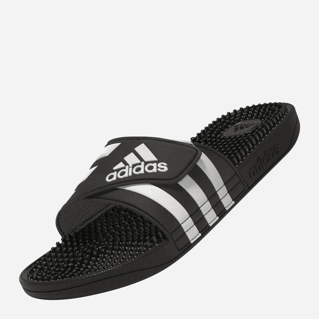 Чоловічі шльопанці для пляжу Adidas Adissage F35580 47 Чорні з білим (4060512030472) - зображення 5