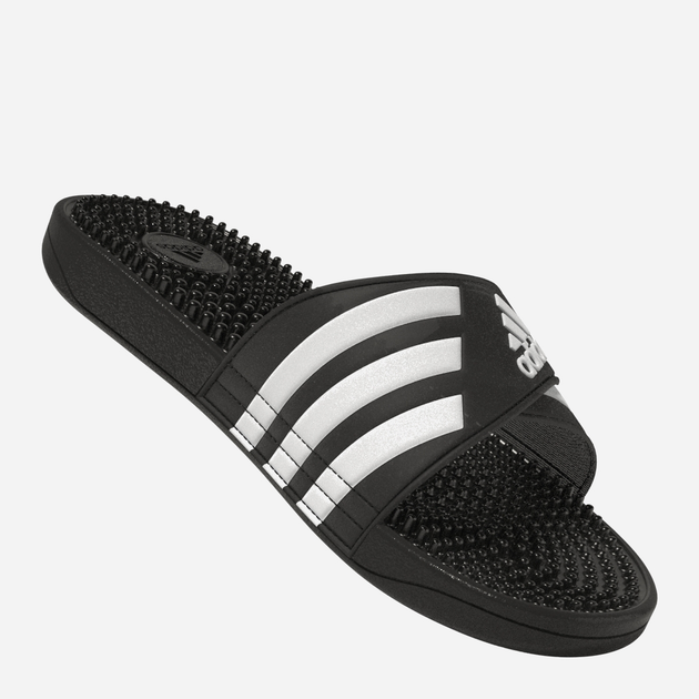 Чоловічі шльопанці для пляжу Adidas Adissage F35580 47 Чорні з білим (4060512030472) - зображення 7