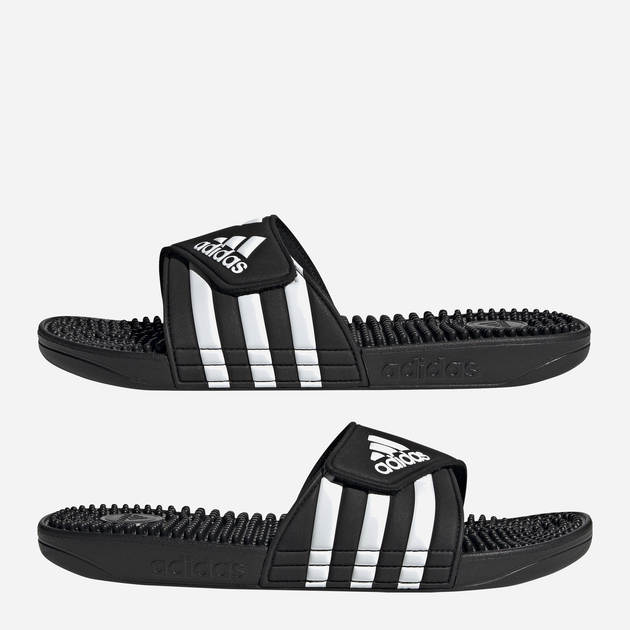 Чоловічі шльопанці для пляжу Adidas Adissage F35580 47 Чорні з білим (4060512030472) - зображення 18