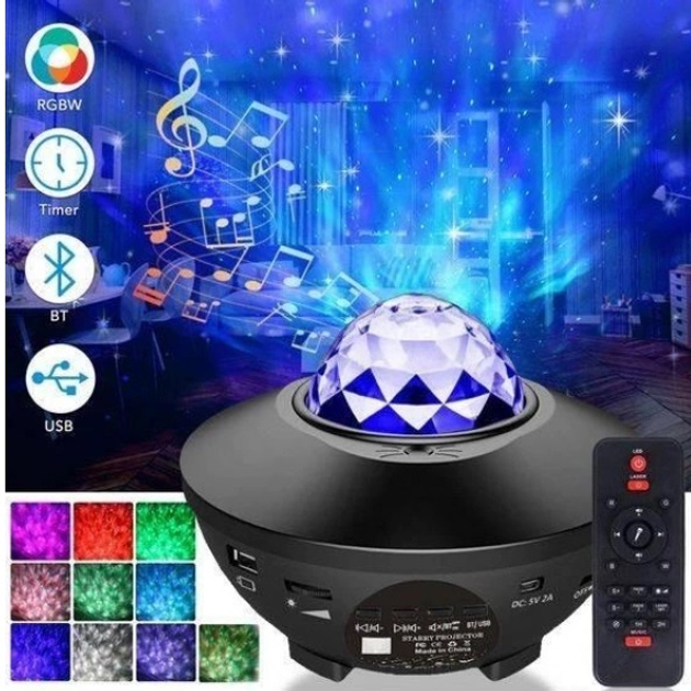 Проектор ночник звездное небо STAR LED USB Bluetooth Галактика с ...