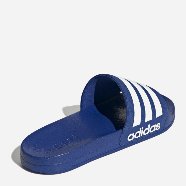 Чоловічі шльопанці для пляжу Adidas Adilette Shower GW1048 46 Сині з білим (4065418273503) - зображення 4