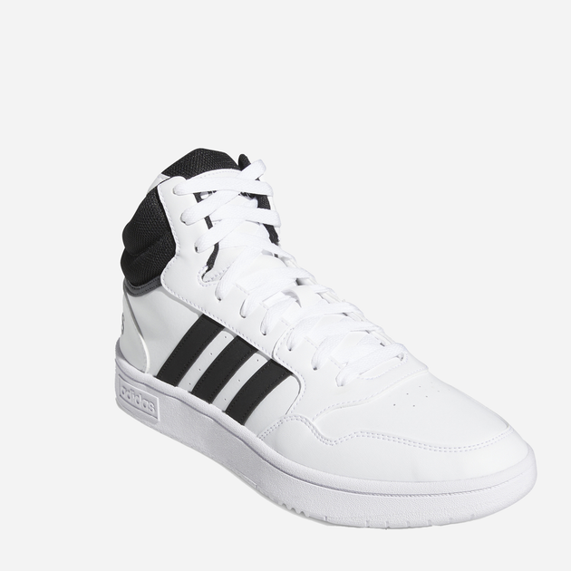 Trzewiki męskie wysokie sznurowane Adidas Hoops 3.0 Mid GW3019 40 Białe (4064053690416) - obraz 2