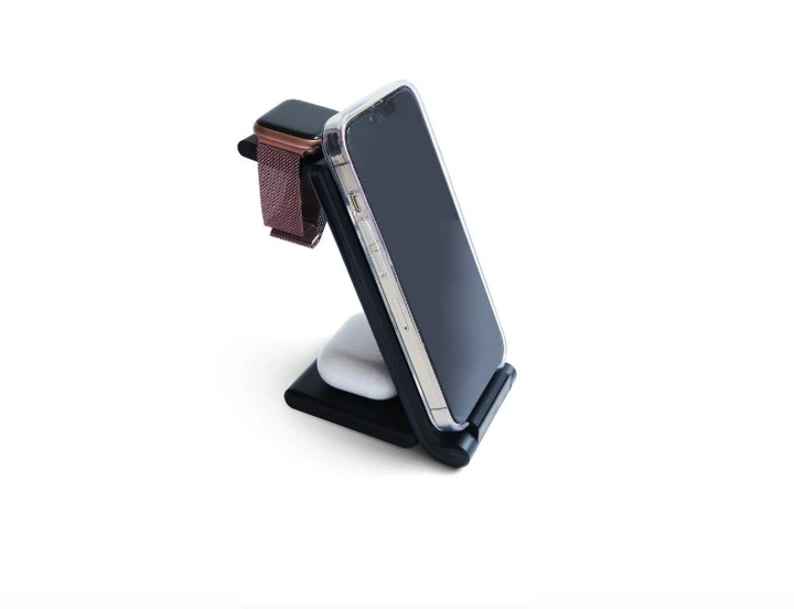 Док-станция 3 в 1 WALKER WH-53 Black беспроводная зарядка Wireless Charge - изображение 2