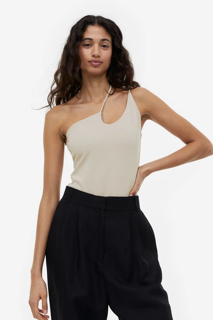 Боди H&M S бежевый 22111157808 - изображение 2