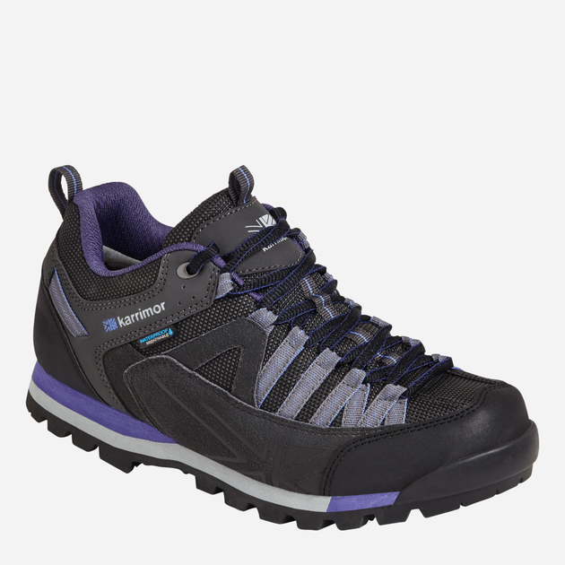 Buty trekkingowe damskie niskie Karrimor Spike Low 3 Ladies Weathertite K952-BKP 39 (6UK) 24.5 cm Czarny/Fioletowy (5017272863832) - obraz 1