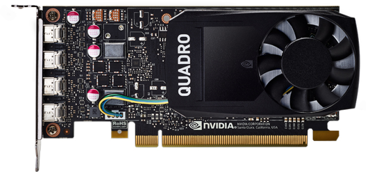 Відеокарта NVIDIA PCI-Ex Quadro P1000 4GB GDDR5 (128bit) (4 x miniDisplayPort) (4X60N86661) - зображення 1
