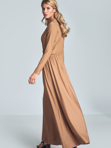 Sukienka damska Figl M705 L Beżowa (5902194382472) - obraz 2