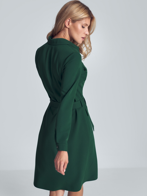 Sukienka koszulowa damska Figl M706 XL Zielona (5902194382564) - obraz 2