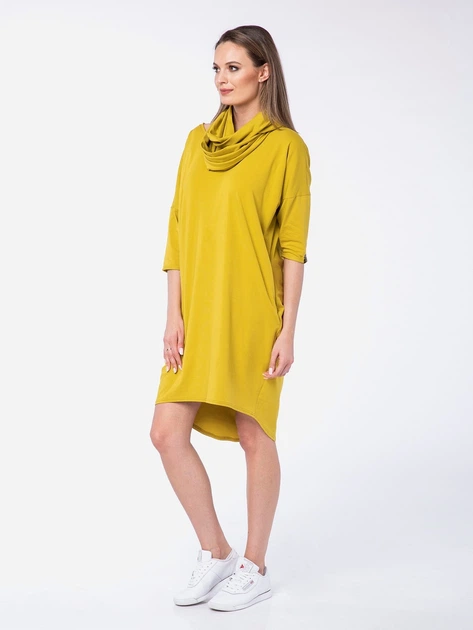 Sukienka tunika damska Look Made With Love 324 L/XL Musztardowa (5903999300159) - obraz 3