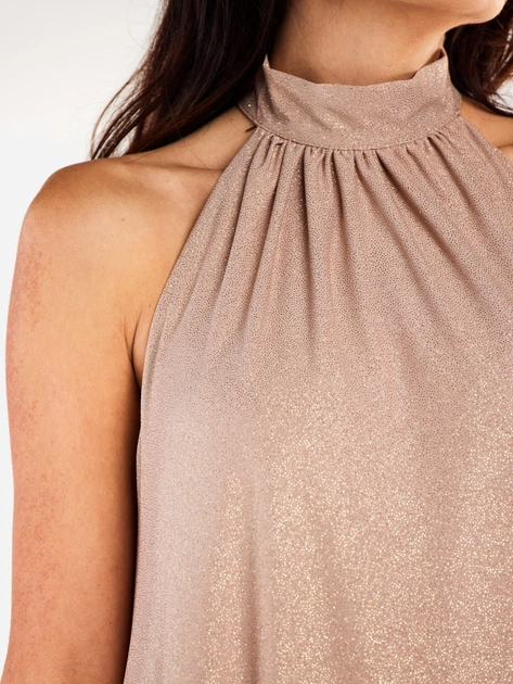 Sukienka trapezowa damska Awama A556 L/XL Beżowa (5902360575400) - obraz 5