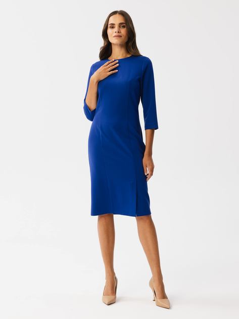 Sukienka ołówkowa damska Stylove S350 2XL Niebieska (5905563716359) - obraz 1
