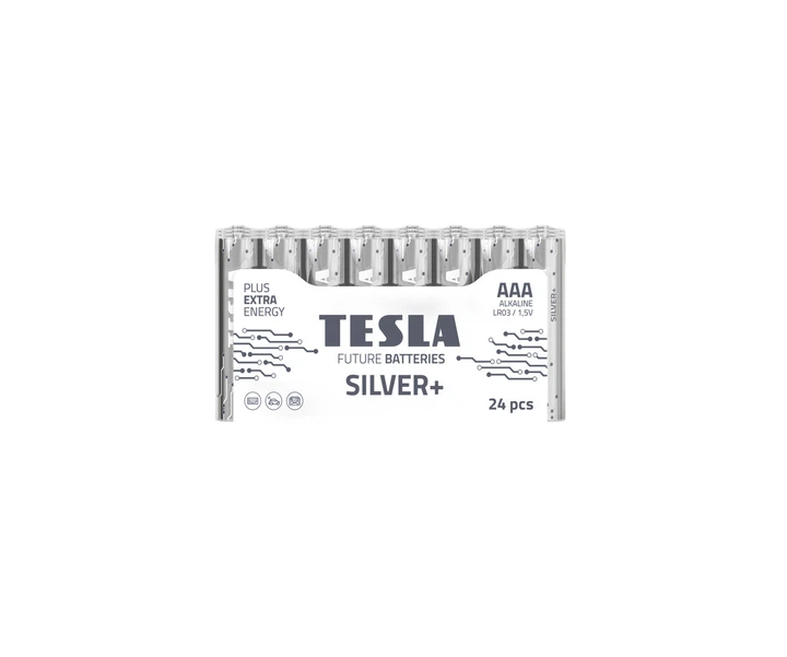 Батарейки Tesla AAA SILVER+ LR03 / MULTIPACK 24 шт. - Фото 1 Батарейки Tesla AAA SILVER+ LR03 / MULTIPACK 24 шт. - изображение 1