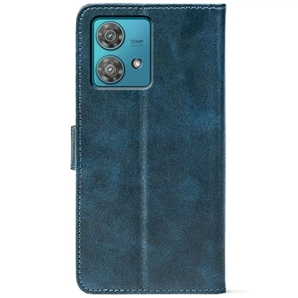 Чохол-книжка Crazy Horse Clasic для Motorola Edge 40 Neo Dark Blue (Front) (51376) - зображення 3